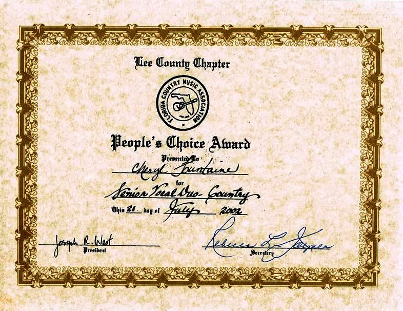 Lee County recognition, 2002